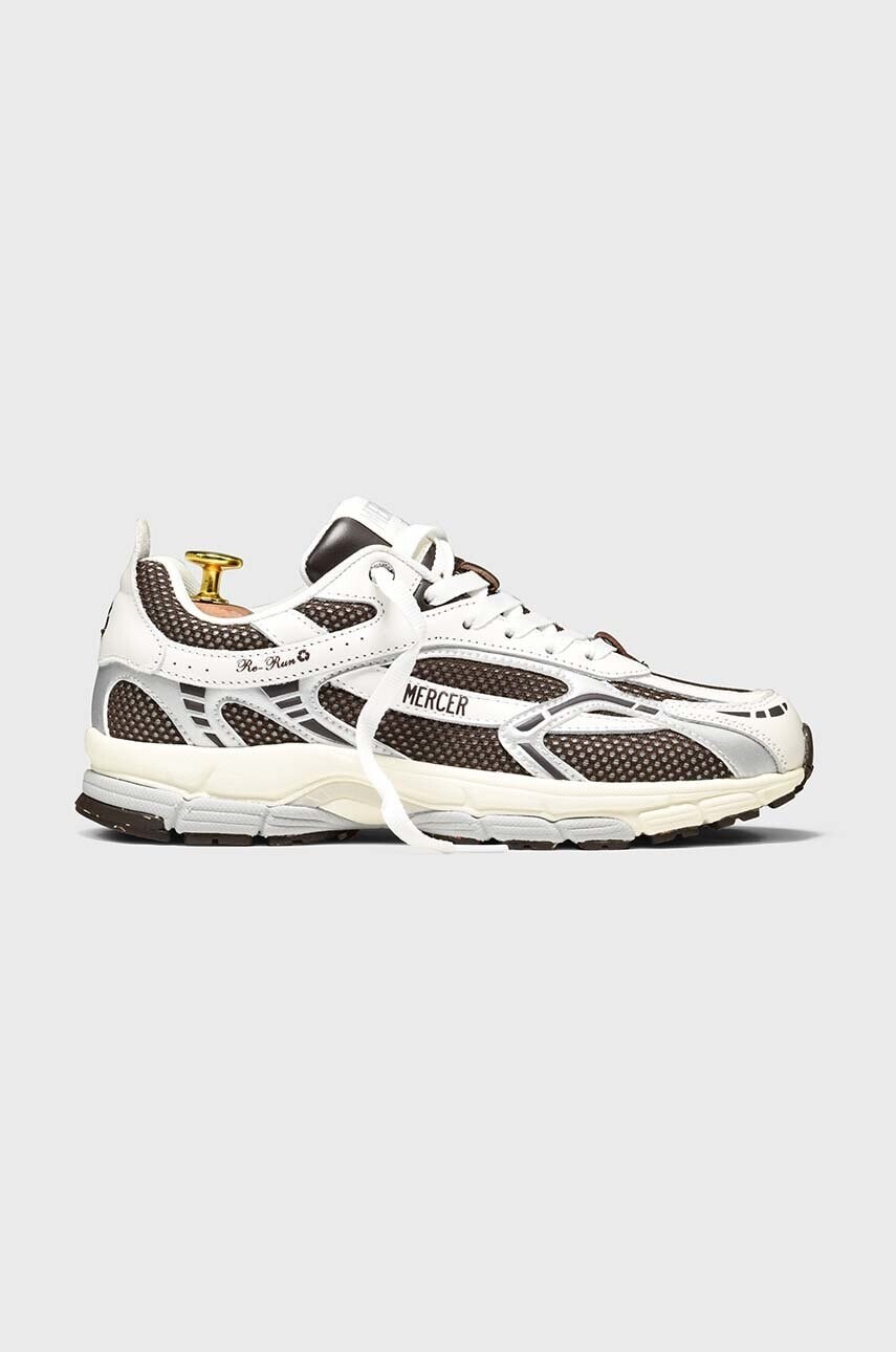 Tenisky The Mercer Brand The Re-Run White Silver hnedá farba, ME243010 157