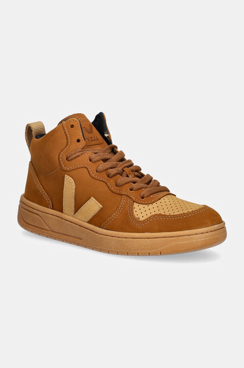 Semišové tenisky Veja V-15 Nubuck hnedá farba