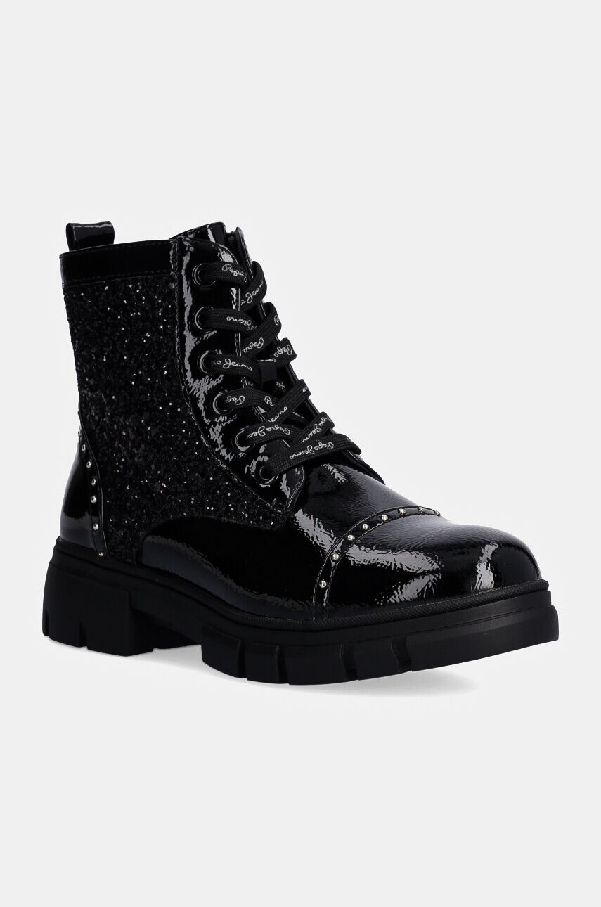 Detské workery Pepe Jeans LILLI STUDS čierna farba, PGS50202