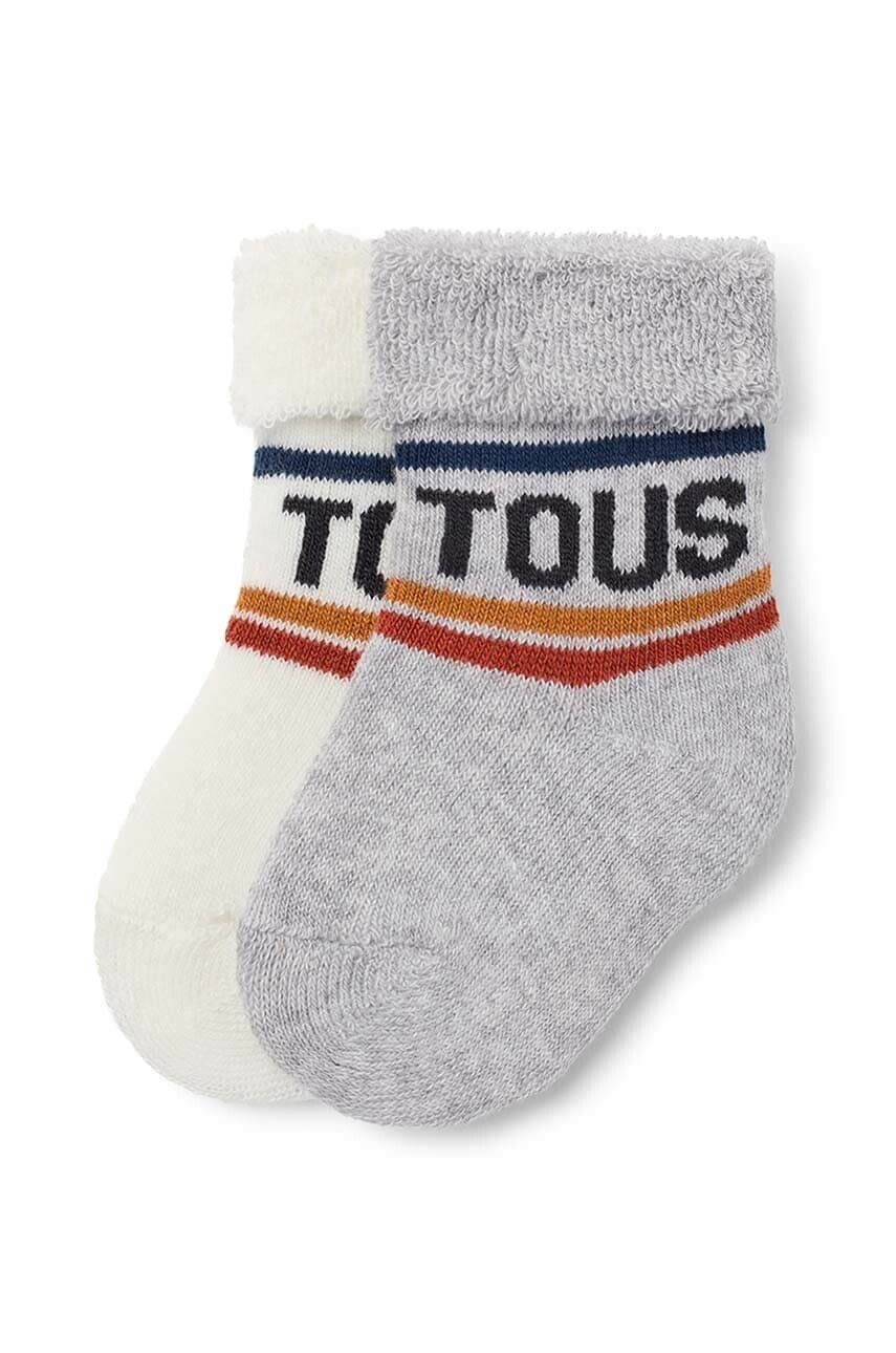 Detské ponožky Tous SSocks 2-pak šedá farba, SSocks.2102