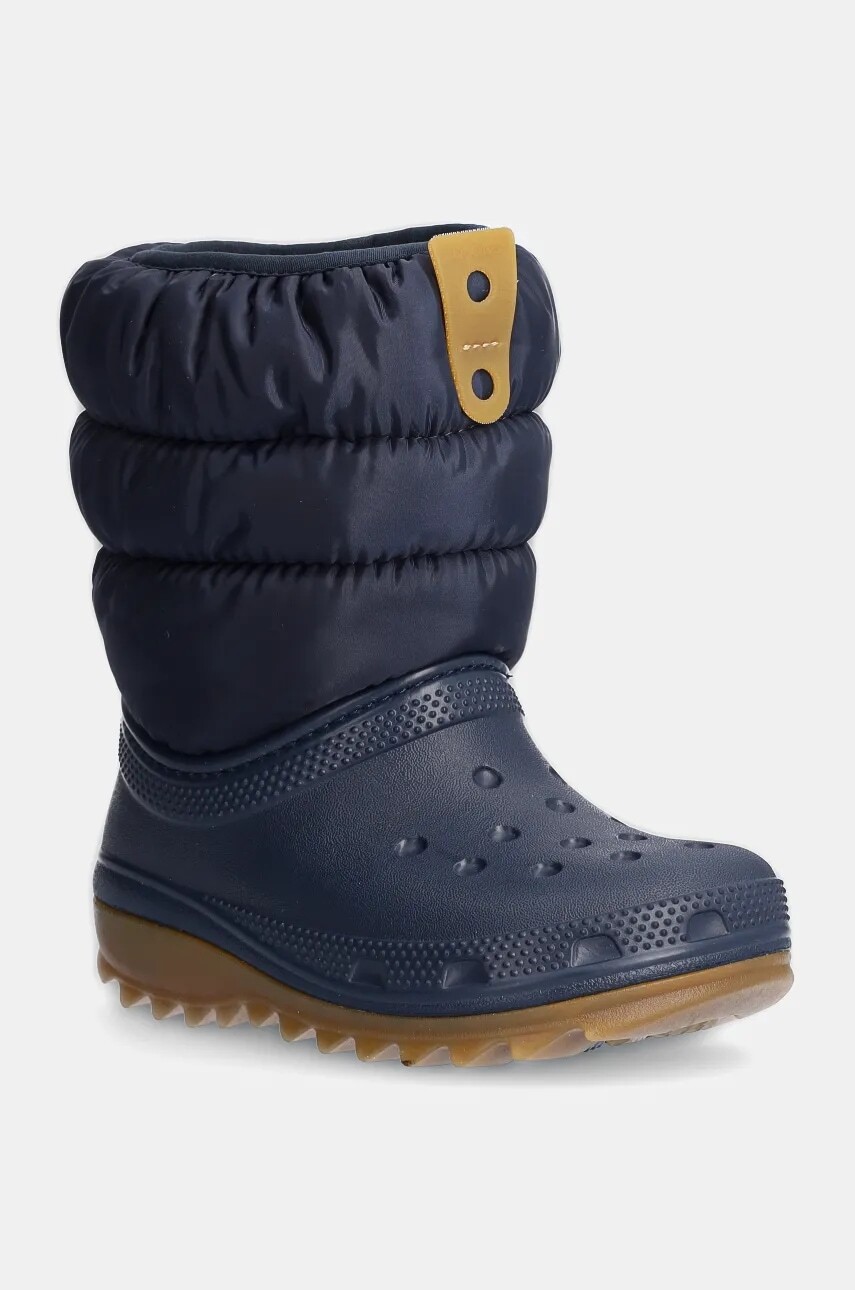 Detské snehule Crocs CLASSIC NEO PUFF BOOT tmavomodrá farba, 207683