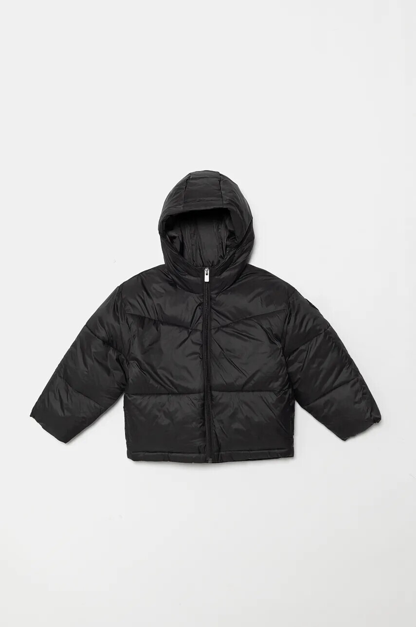 Detská bunda Roxy FOREVER THIS YOUNG čierna farba, ERGJK03128