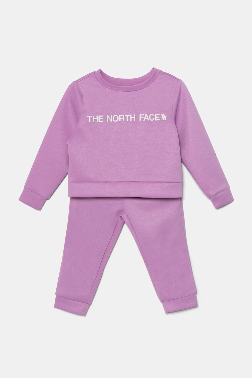 Detská tepláková súprava The North Face POLSET fialová farba, NF0A89H31I81