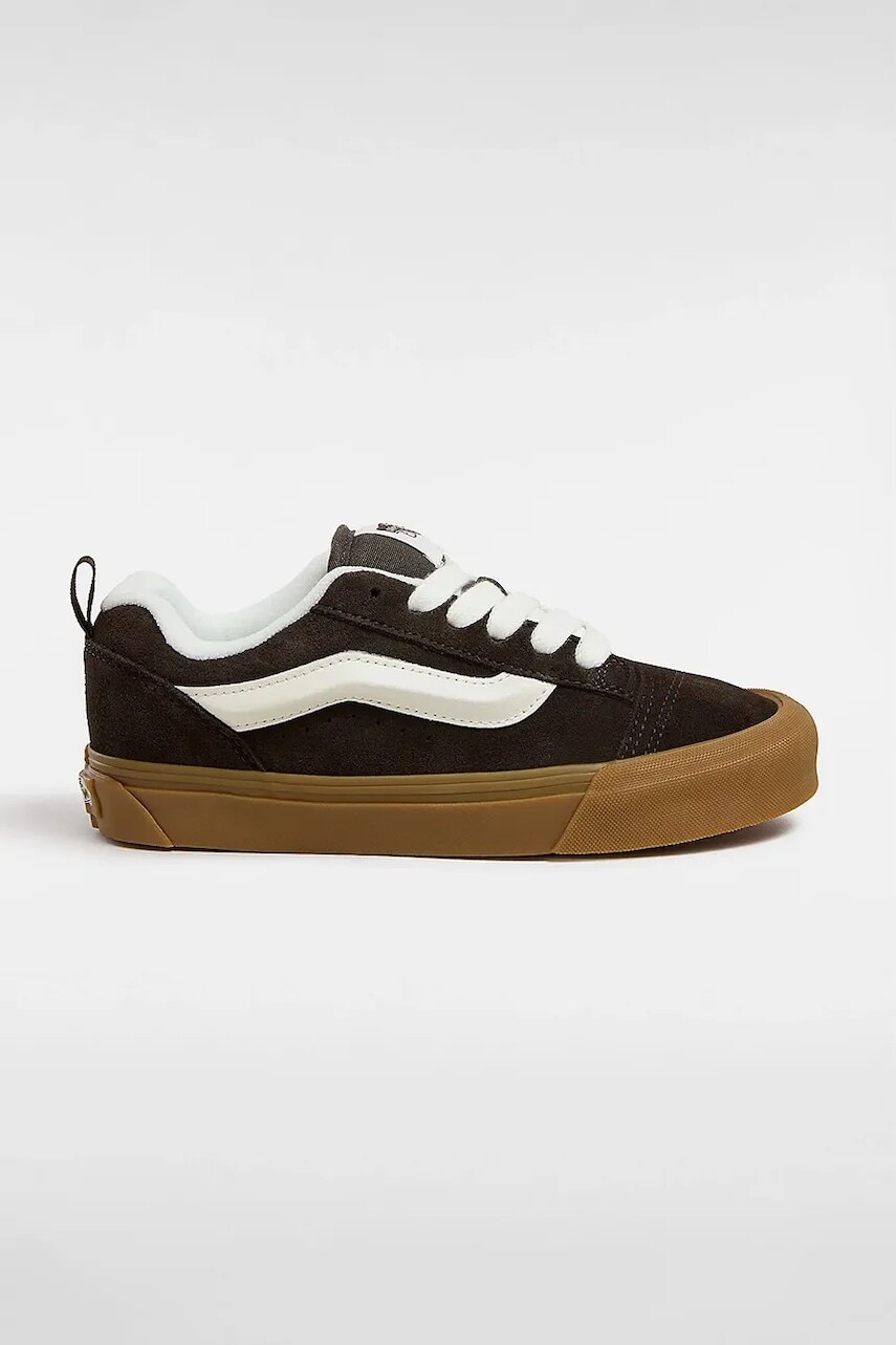 Semišové tenisky Vans Knu Skool hnedá farba, VN000CS0D4C1