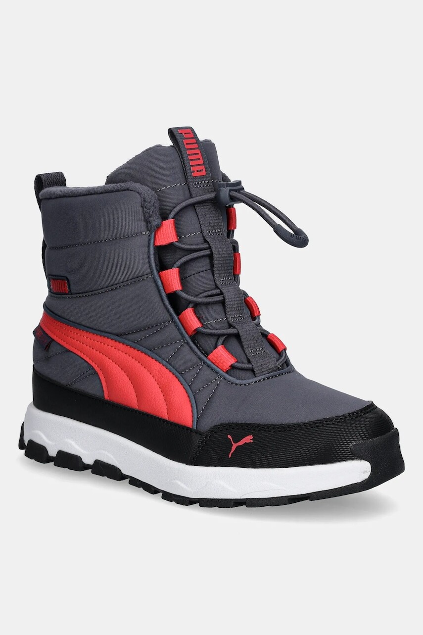 Detské snehule Puma Evolve Boot šedá farba, 392647