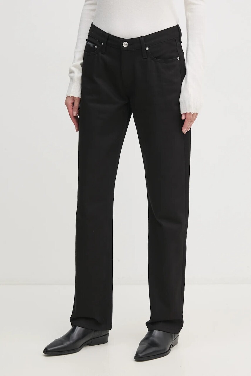 Rifle Calvin Klein Jeans dámske, vysoký pás, J20J223999