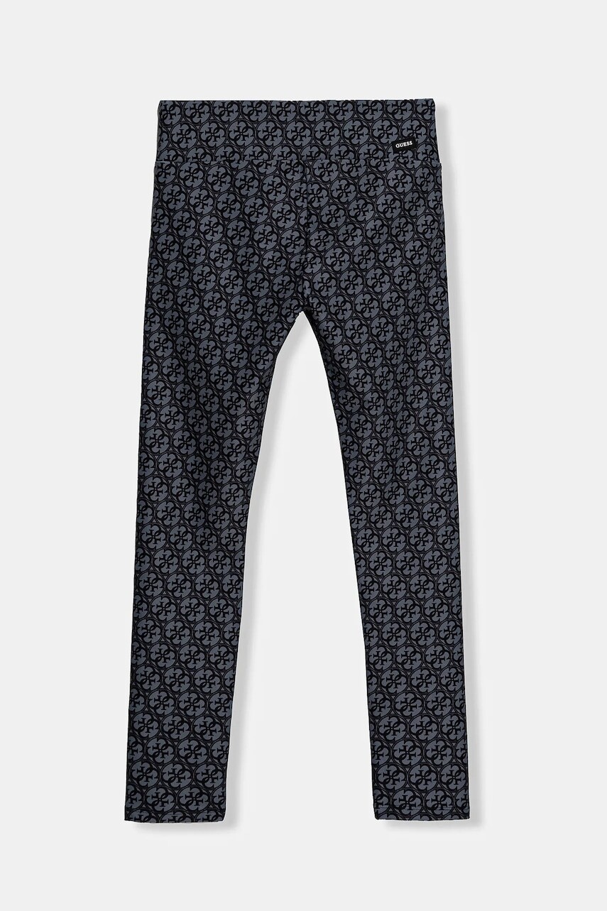 Detské legíny Guess šedá farba, vzorované, J5RB03 MC01P