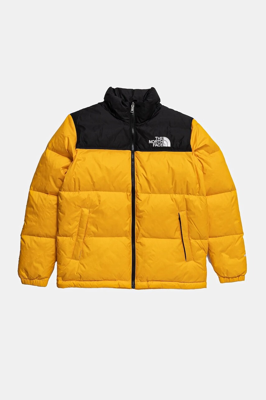 Detská páperová bunda The North Face TEEN 1996 RETRO NUPTSE JACKET žltá farba, NF0A8A4C56P1