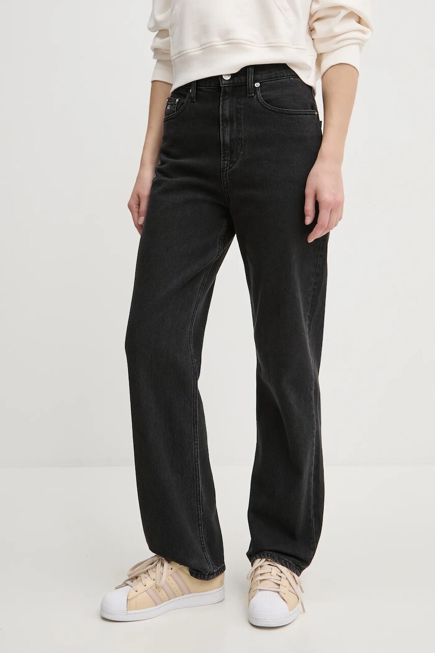 Rifle Tommy Jeans dámske, vysoký pás, DW0DW19577