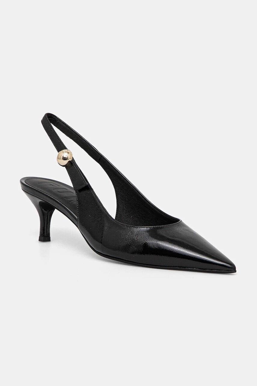Kožené lodičky Furla Sfera Slingback čierna farba, YJ07SFE Y57000 O6000