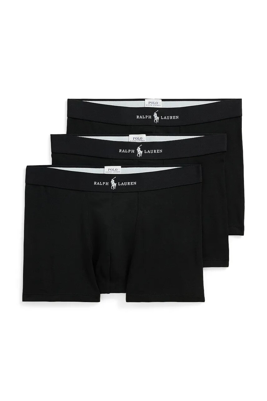 Boxerky Polo Ralph Lauren 3-pak pánske, čierna farba, 714965507