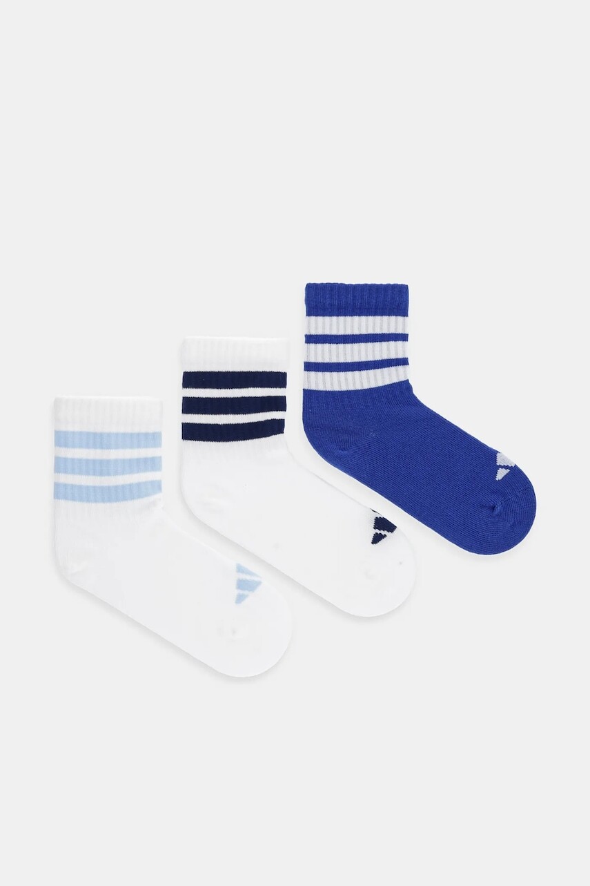 Detské ponožky adidas Performance 3-pak tmavomodrá farba, JD1348