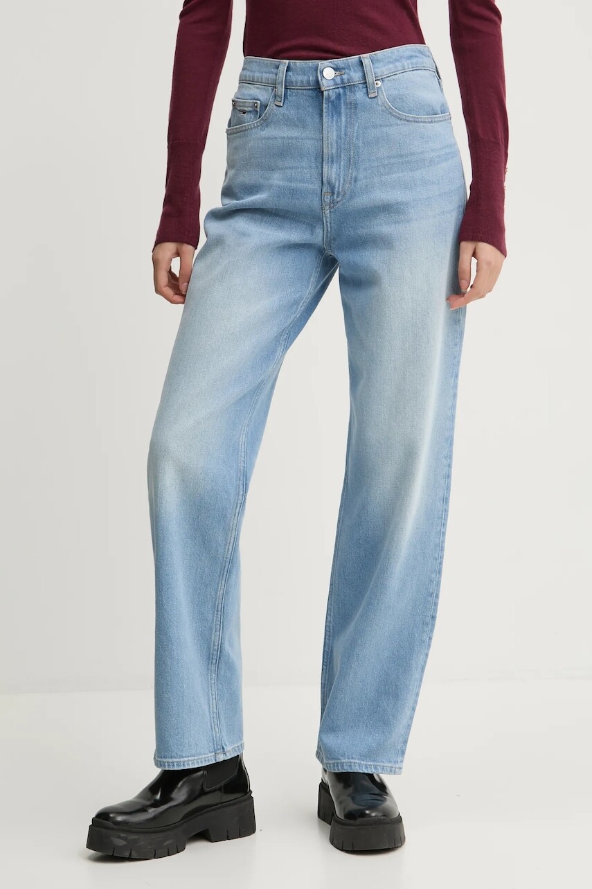 Rifle Tommy Jeans dámske, vysoký pás, DW0DW19581