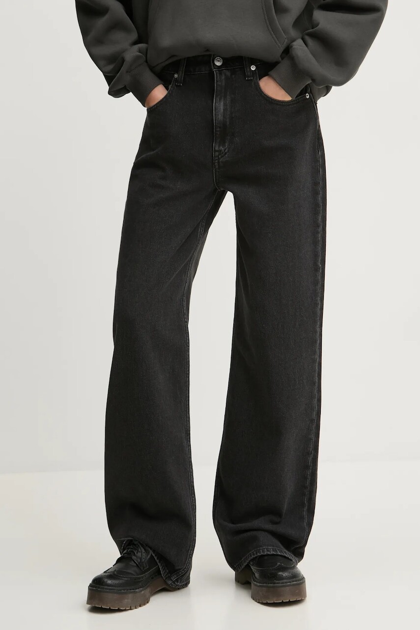 Rifle Tommy Jeans dámske, vysoký pás, DW0DW20455