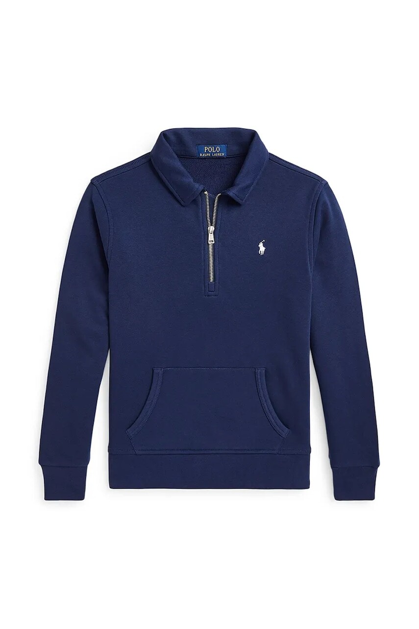 Detská mikina Polo Ralph Lauren tmavomodrá farba, jednofarebná, 323958157002