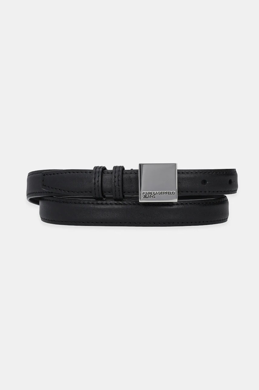 Opasok Karl Lagerfeld Jeans dámsky, čierna farba, A1W33125
