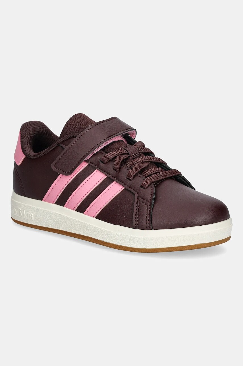Detské tenisky adidas GRAND COURT 2.0 bordová farba, JR5107
