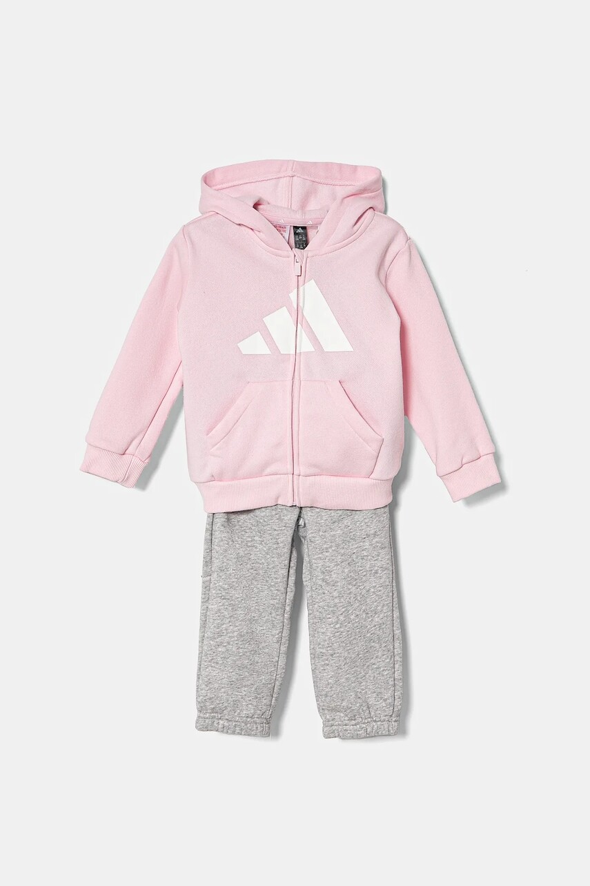 Detská tepláková súprava adidas ružová farba, JC9652