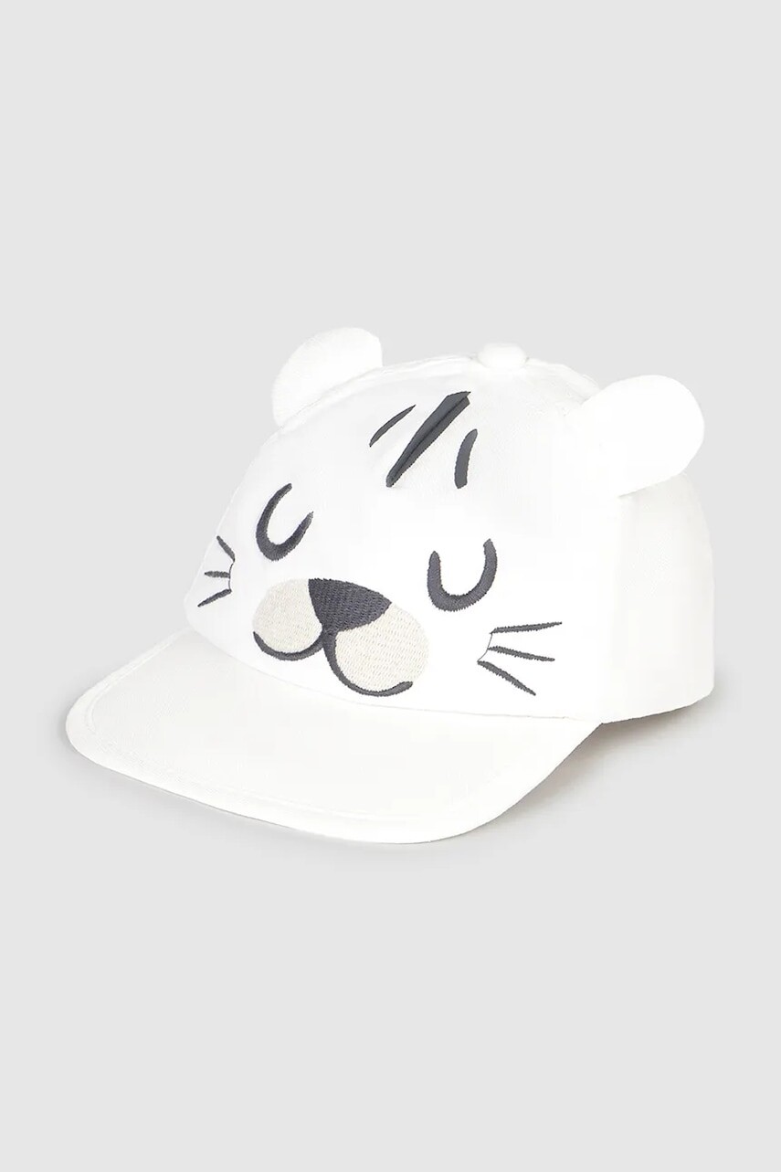 Detská baseballová čiapka Mayoral béžová farba, s nášivkou, 10882