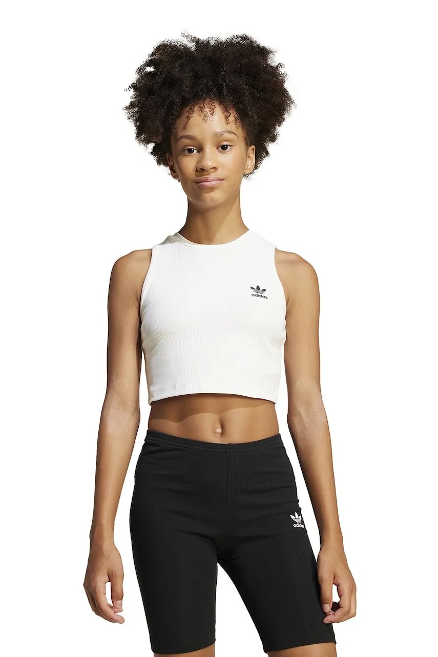Detský top adidas Originals biela farba, JC8431