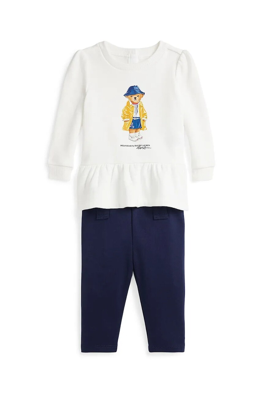 Sada pre bábätká Polo Ralph Lauren biela farba, 310958245001
