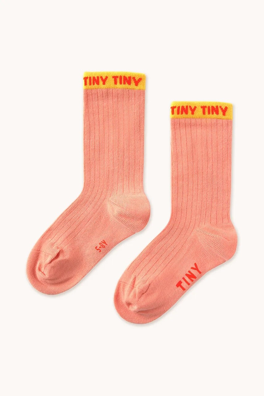 Detské ponožky Tinycottons TINY MEDIUM SOCKS oranžová farba, SS25-443