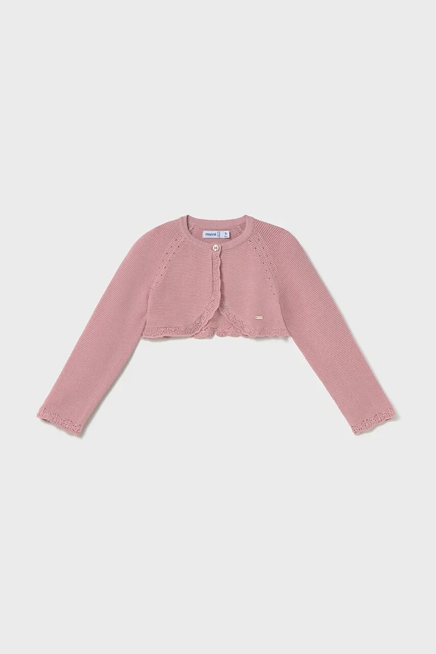 Detský sveter Mayoral ružová farba, tenký, 306