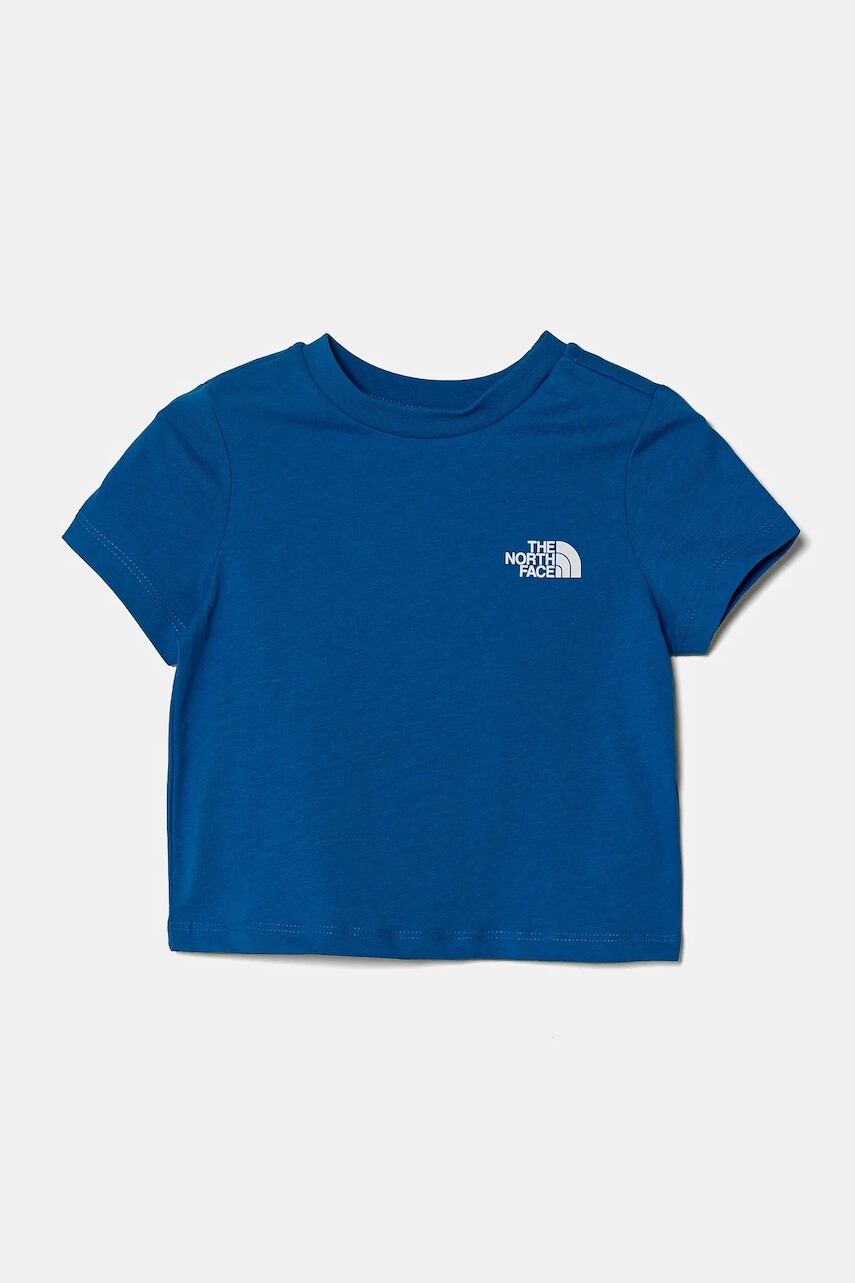 Detské bavlnené tričko The North Face KID BOX NSE S/S TEE s potlačou, NF0A89H5T4S1