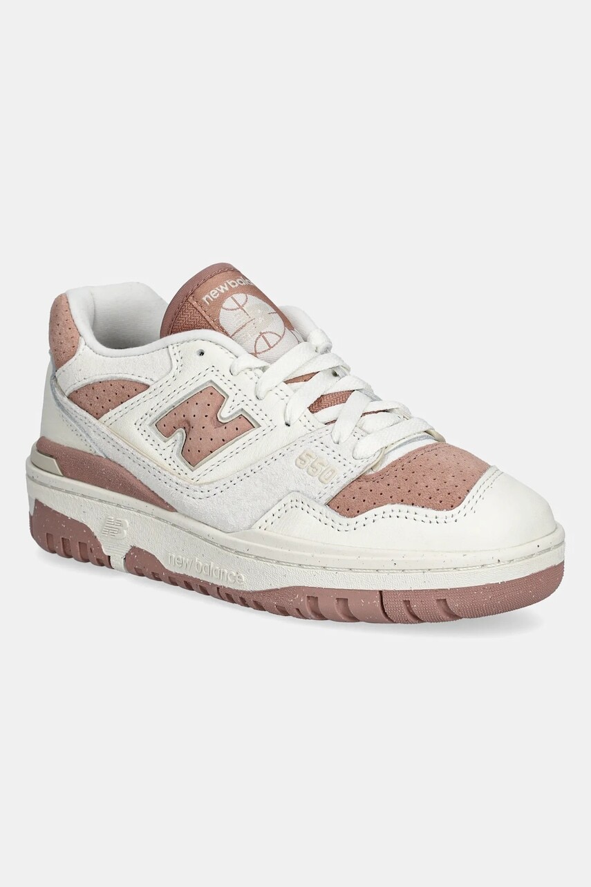 Kožené tenisky New Balance BBW550PF béžová farba, BBW550PF