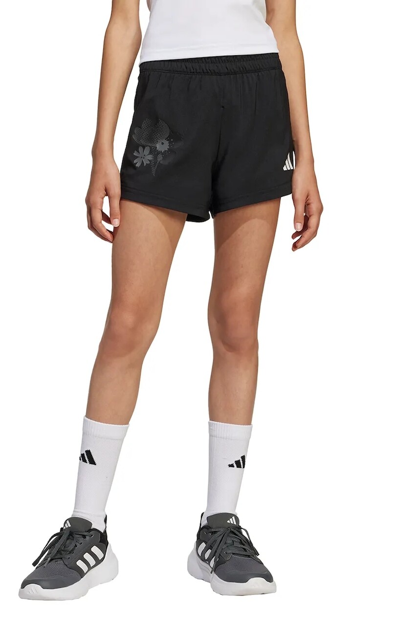 Detské krátke nohavice adidas čierna farba, s potlačou, JI6099