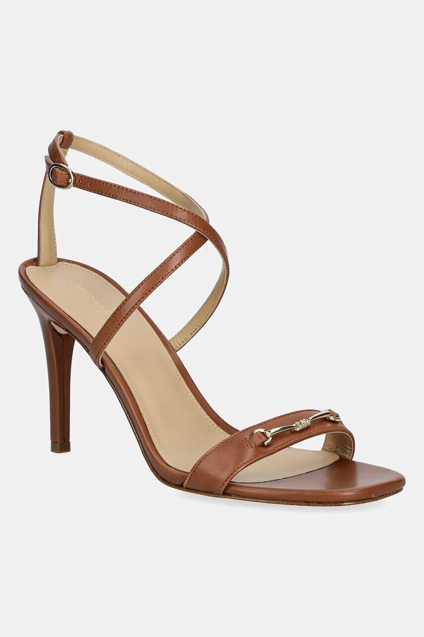 Kožené sandále MICHAEL Michael Kors Lena hnedá farba, 40R5LEHS1L.230