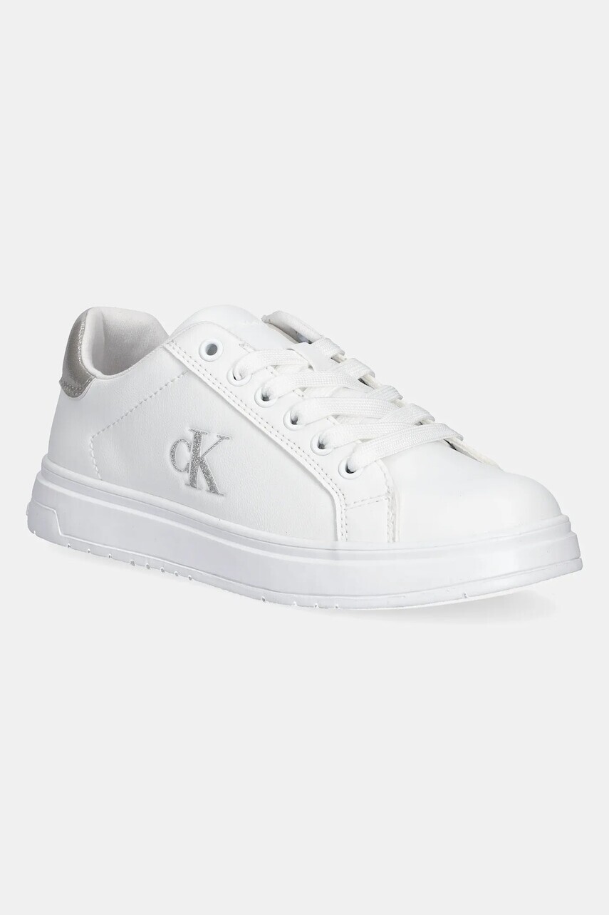 Detské tenisky Calvin Klein Jeans biela farba, V3A9-82013