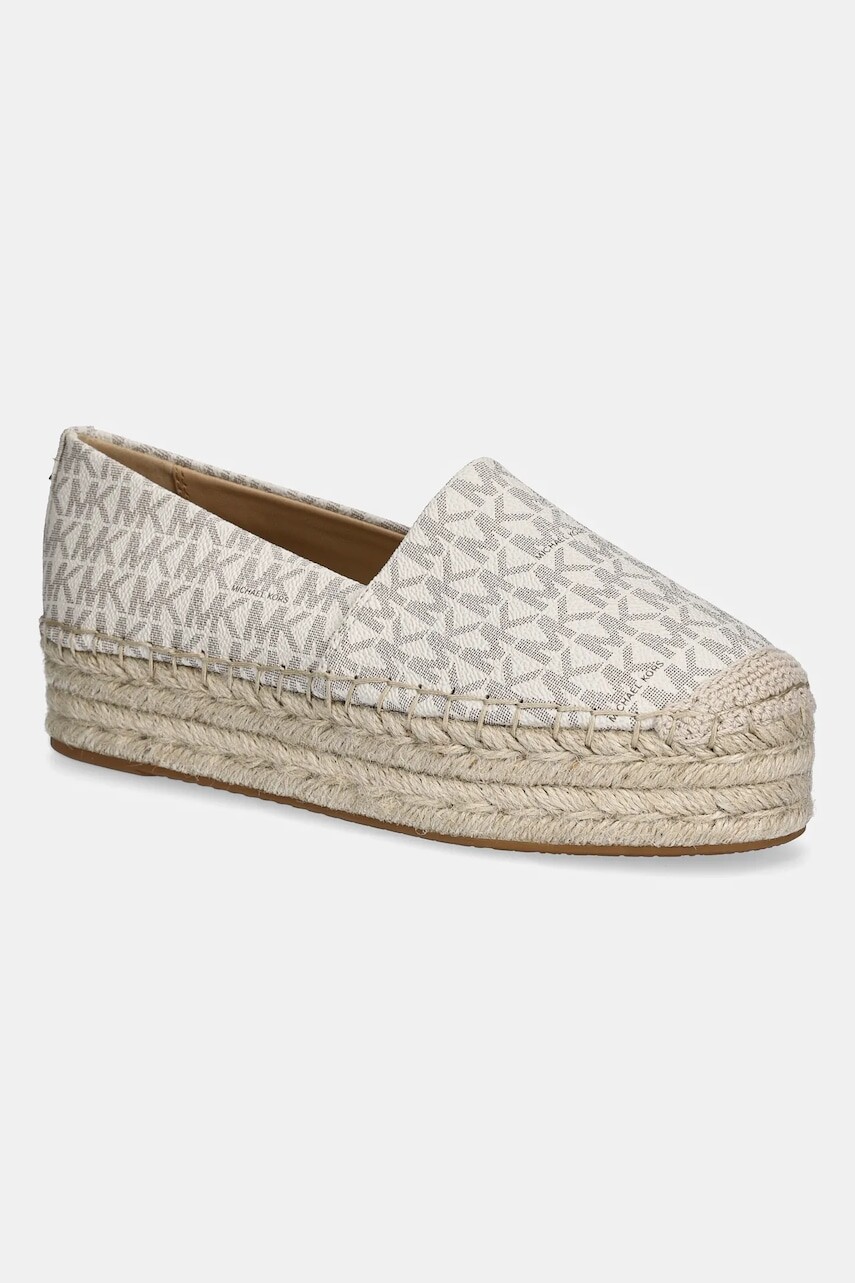Espadrilky MICHAEL Michael Kors Lynn béžová farba, na platforme, 40S5LYFP1B.150