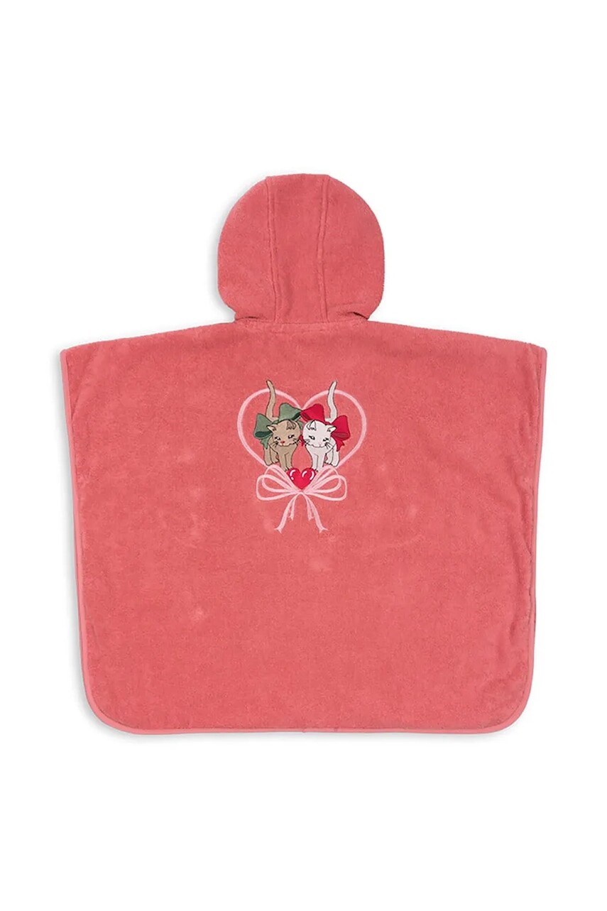 Detský bavlnený župan Konges Sløjd TERRY PONCHO EMBROIDERY GOTS KS102809