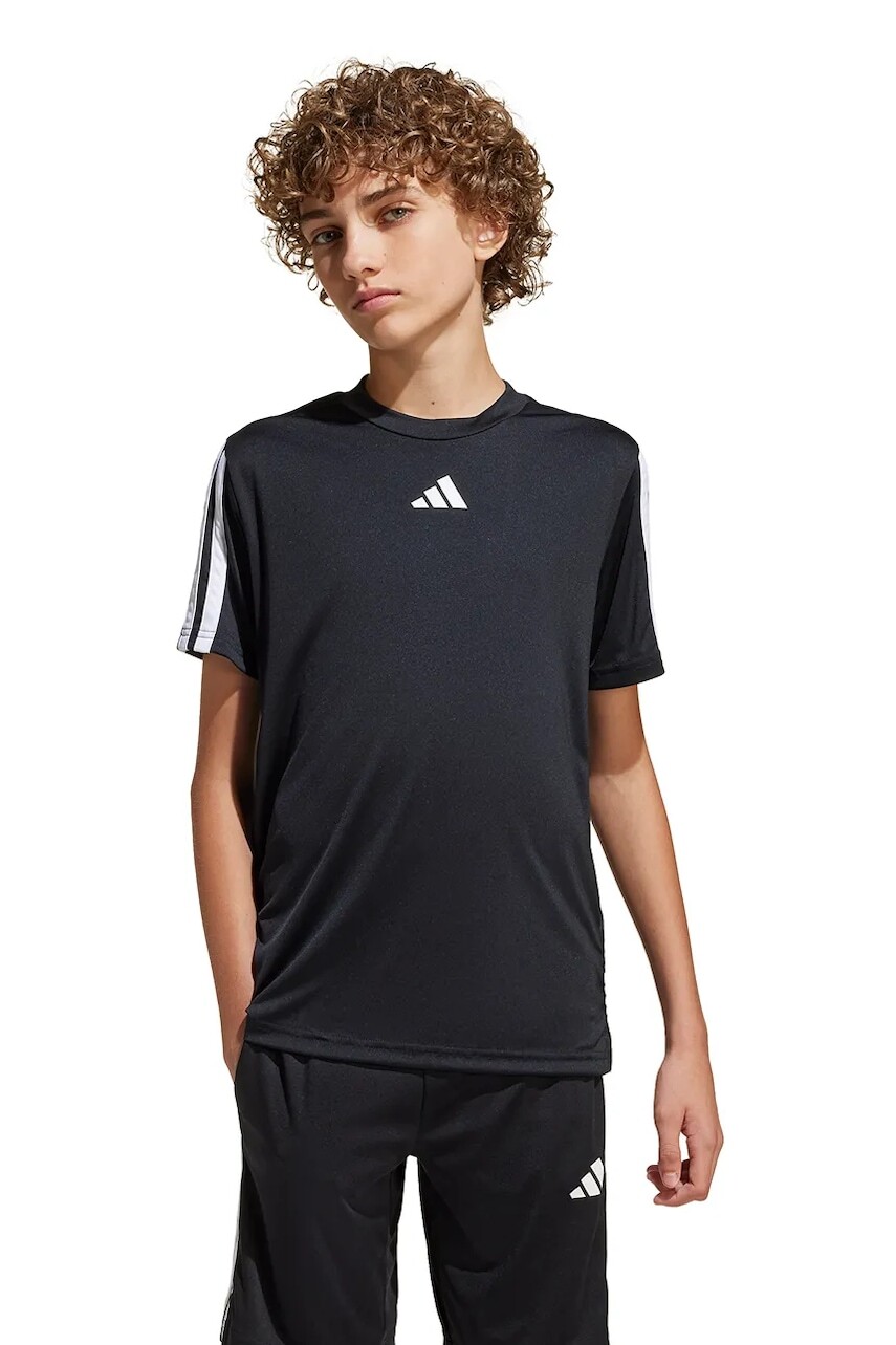 Detské tričko adidas čierna farba, vzorované, JJ1032
