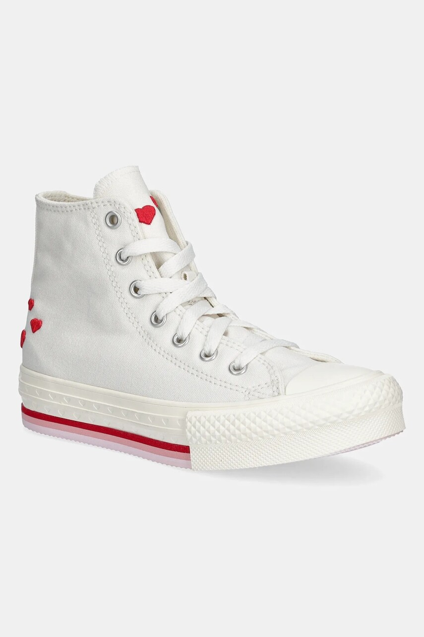 Detské tenisky Converse Chuck Taylor All Star EVA Lift biela farba, A10717C