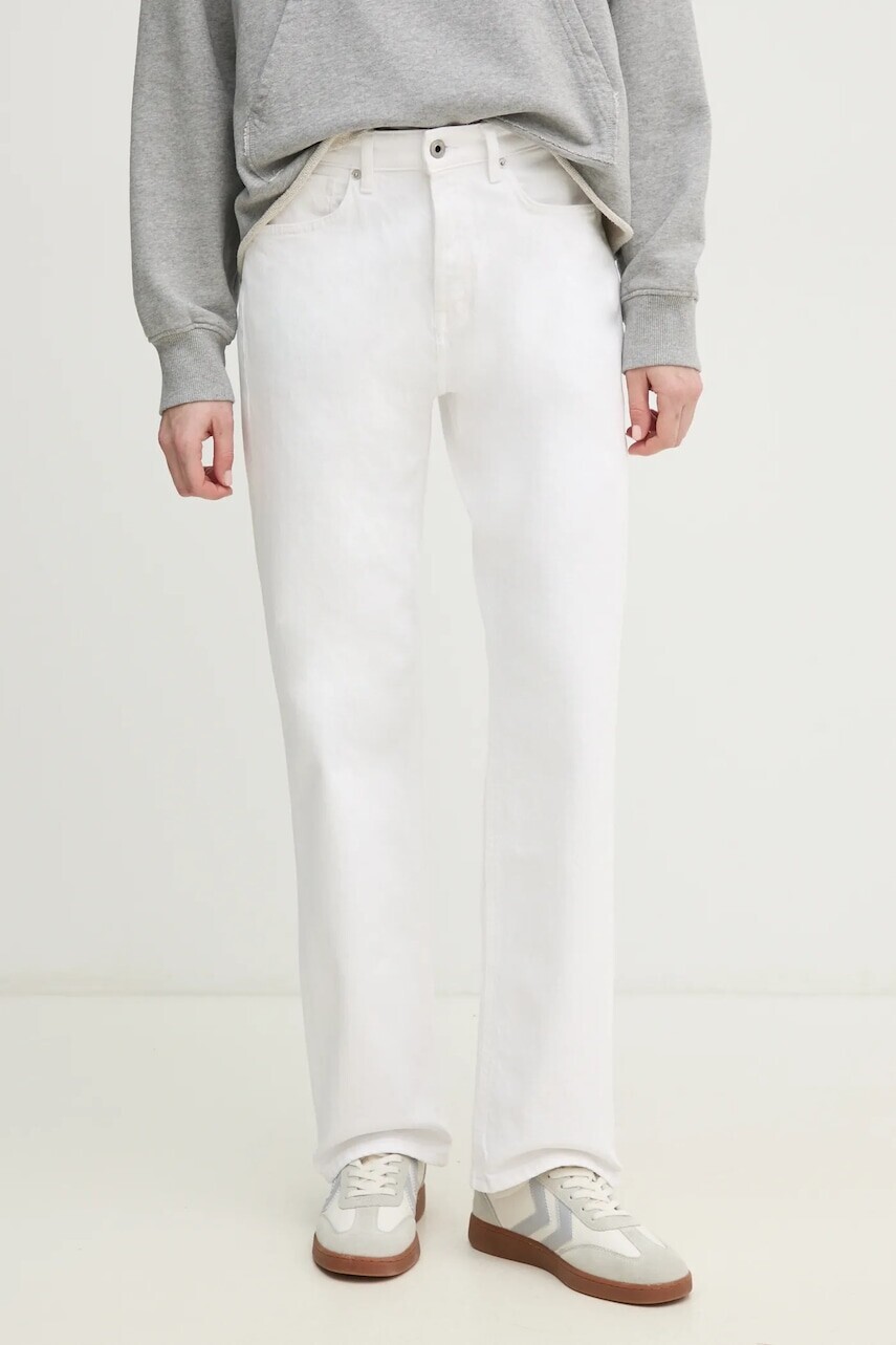 Rifle Pepe Jeans STRAIGHT JEANS HW ROBYN dámske, vysoký pás, PL204901TC5