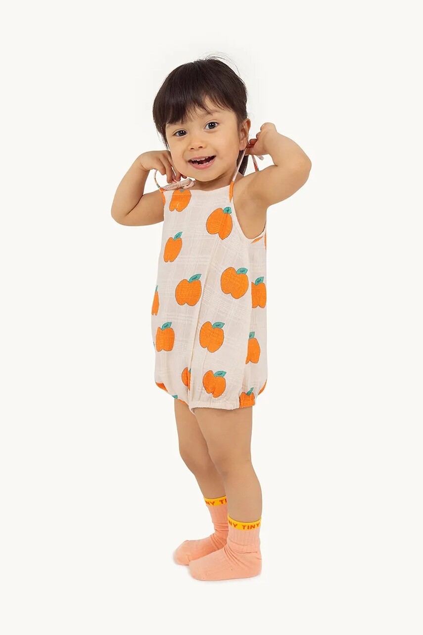 Bavlnené body pre bábätká Tinycottons APPLES STRAPS BODY SS25-163