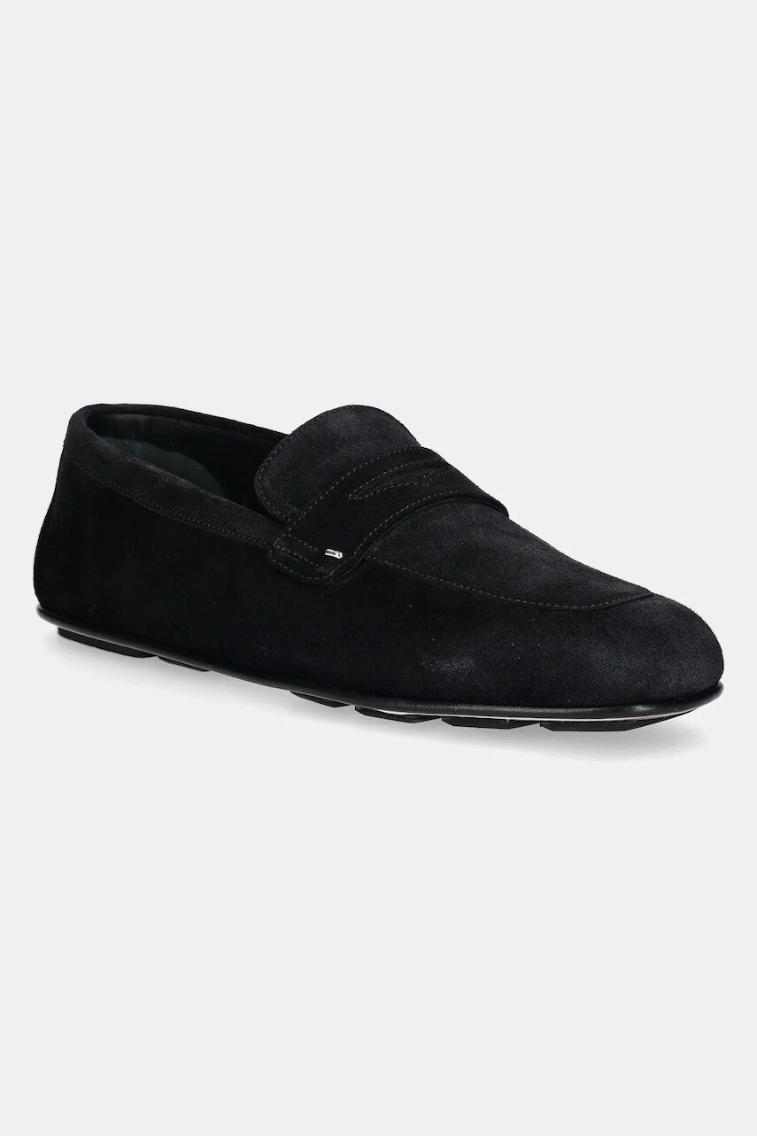 Semišové mokasíny Giuseppe Zanotti Rupert pánske, čierna farba, EU50021.001