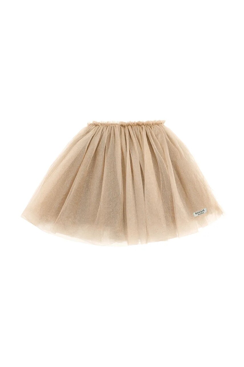 Dievčenská sukňa Donsje Pien Skirt béžová farba, mini, áčkový strih, 4035400