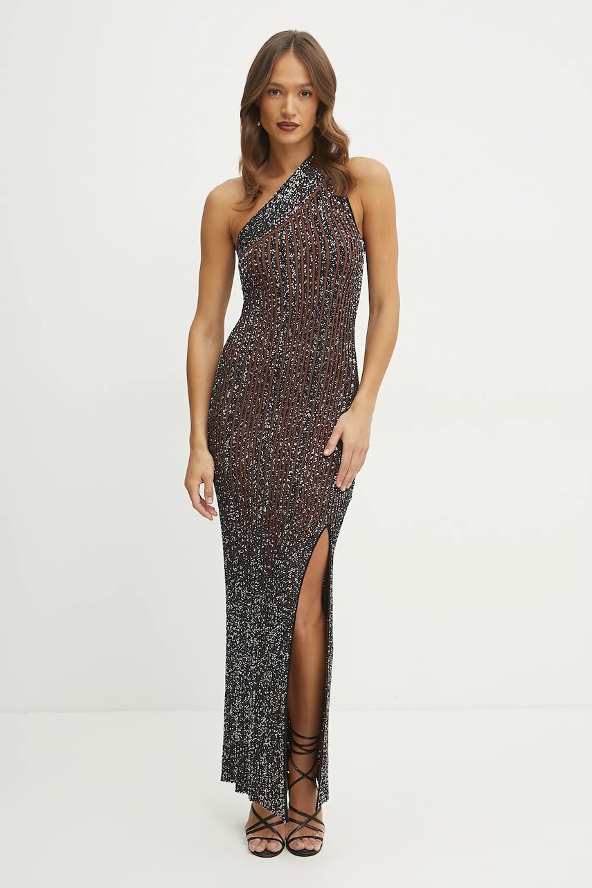 Šaty Missoni čierna farba, maxi, priliehavá, DS25SG12.BK042F
