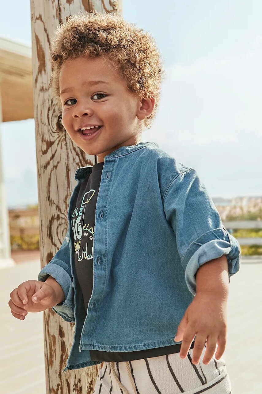 Detská bavlnená košeľa Mayoral 1118