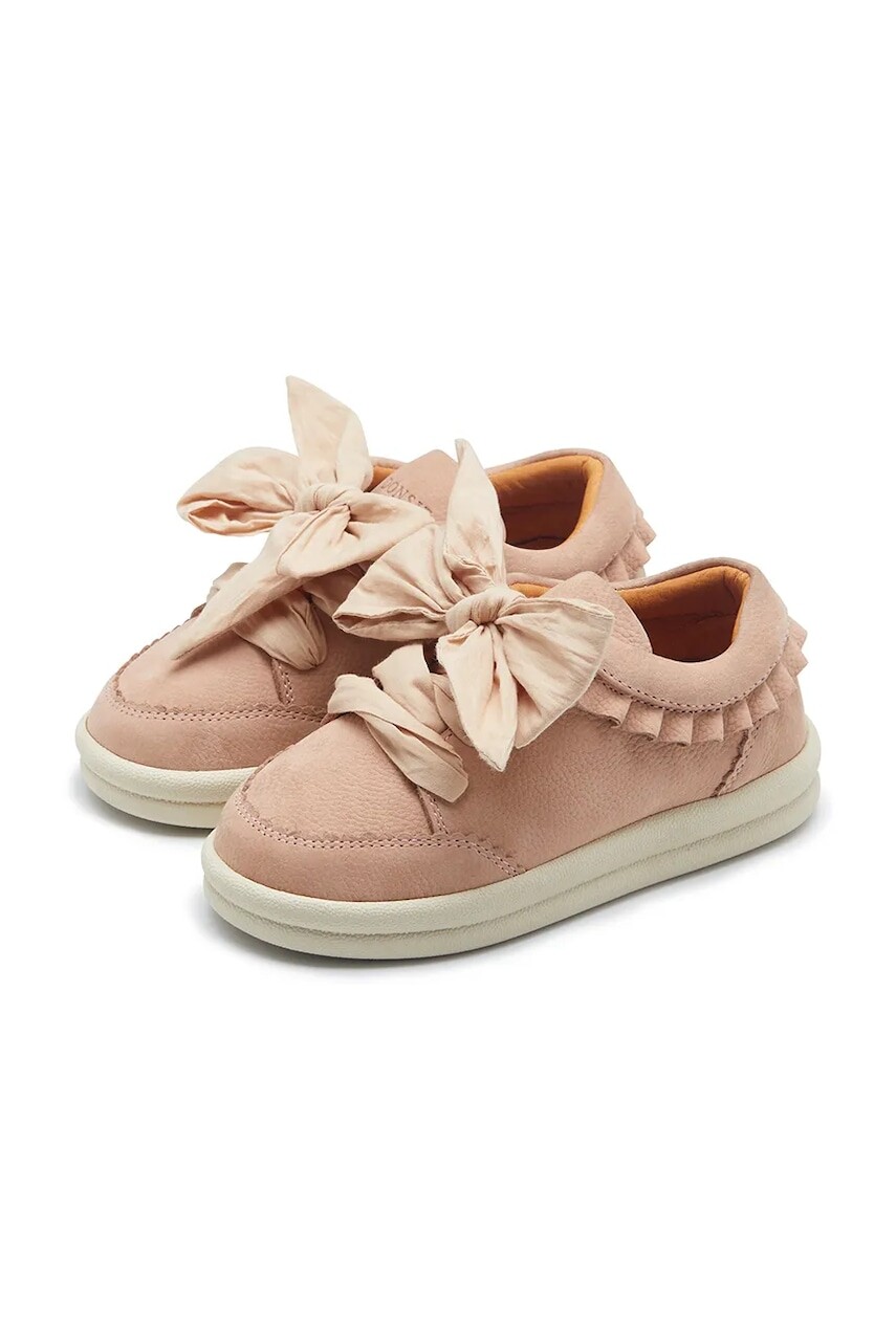 Detské semišové tenisky Donsje Lexley Sneakers ružová farba, 2029000