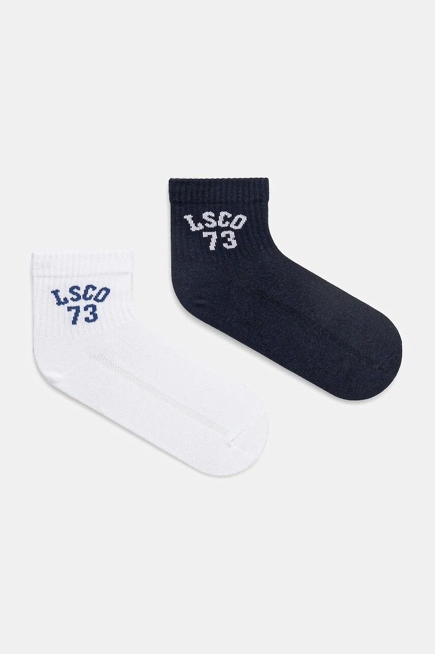 Ponožky Levi's 2-pak tmavomodrá farba, 37157-1220