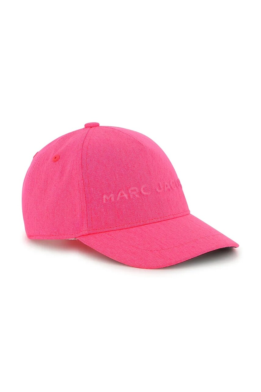 Detská bavlnená šiltovka Marc Jacobs ružová farba, W60561