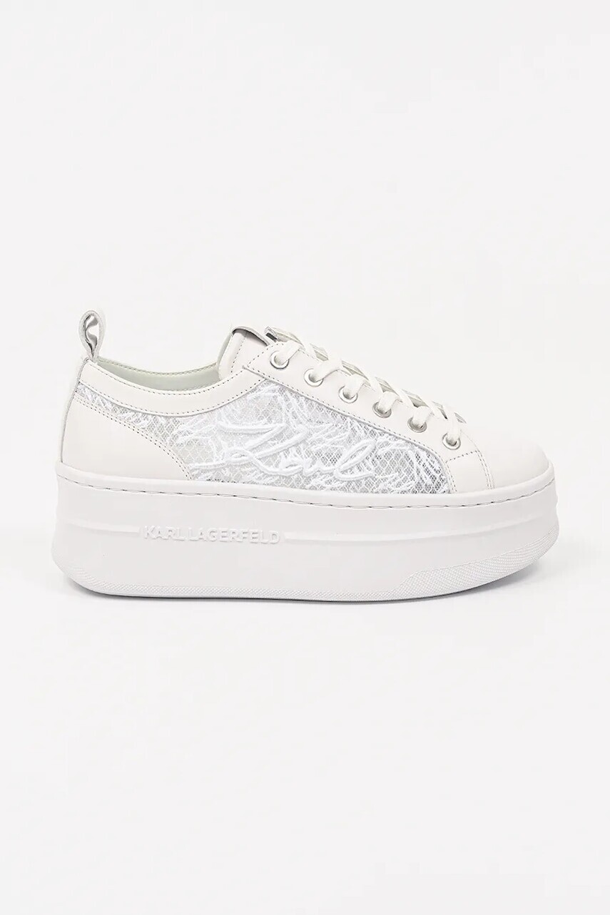 Tenisky Karl Lagerfeld KOBO III dámske, biela farba, KL65011F