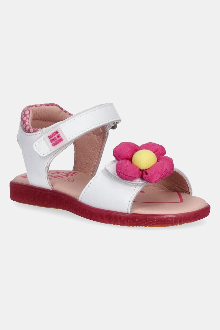Detské kožené sandále Agatha Ruiz de la Prada biela farba, 252964