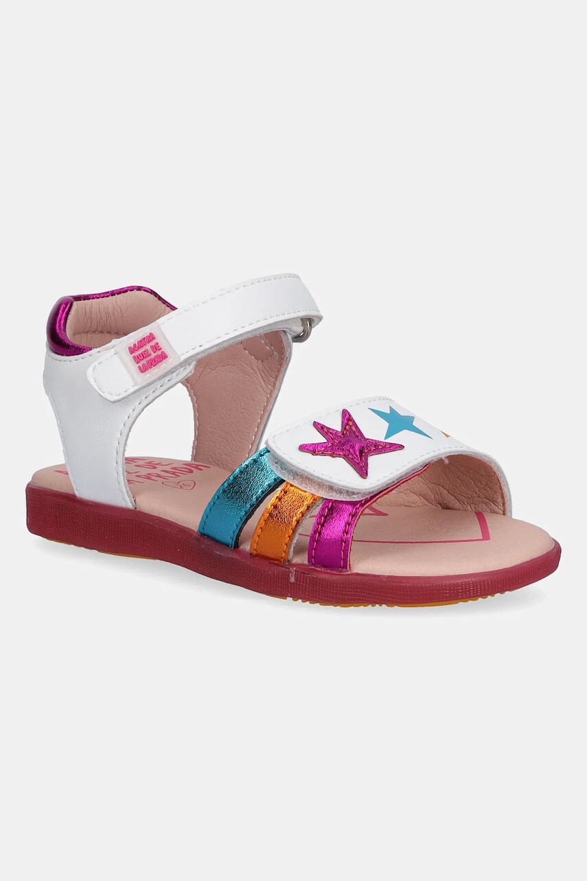 Detské kožené sandále Agatha Ruiz de la Prada biela farba, 252960