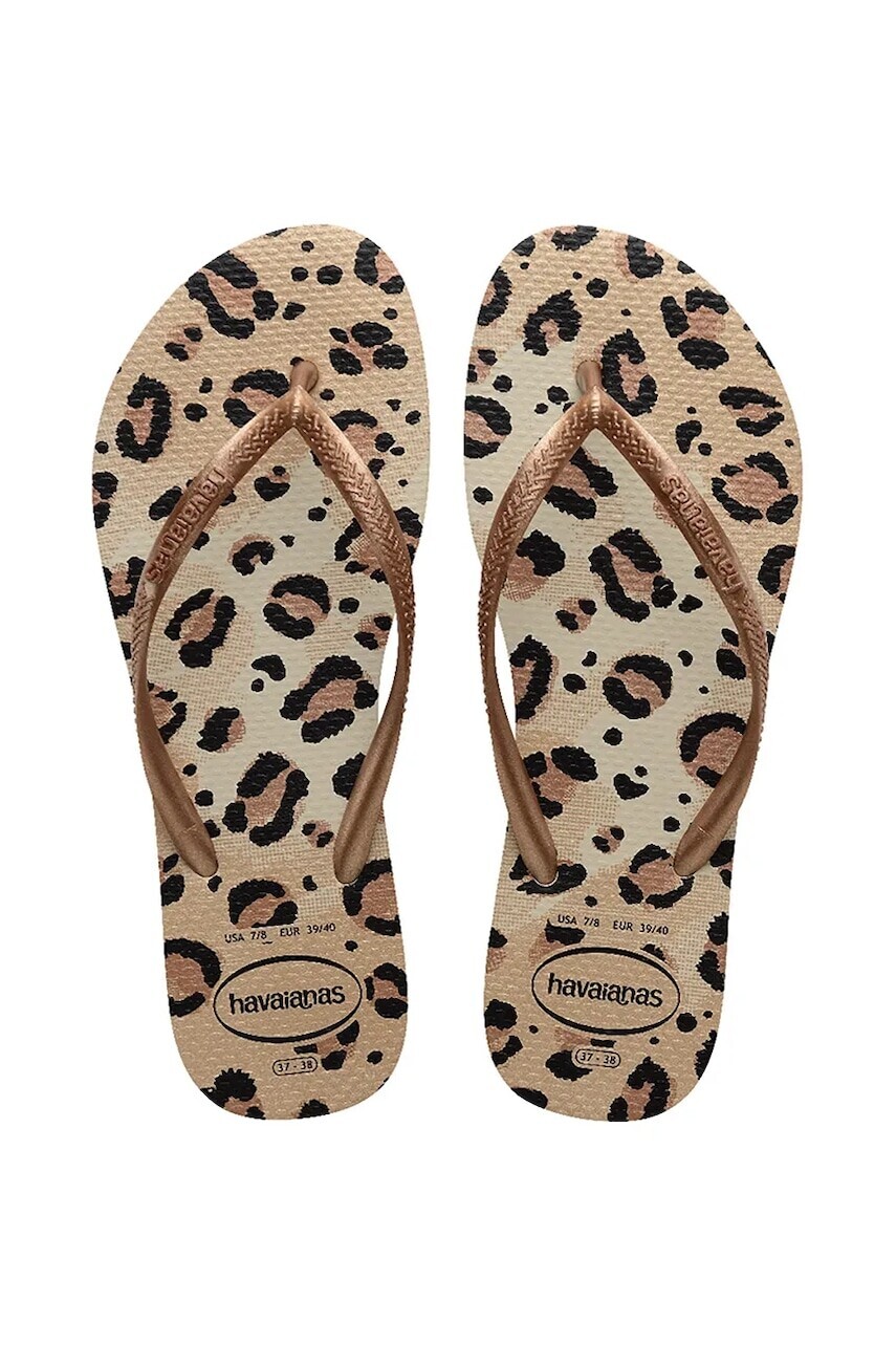 Šľapky Havaianas SLIM dámske, hnedá farba, 4103352.6516
