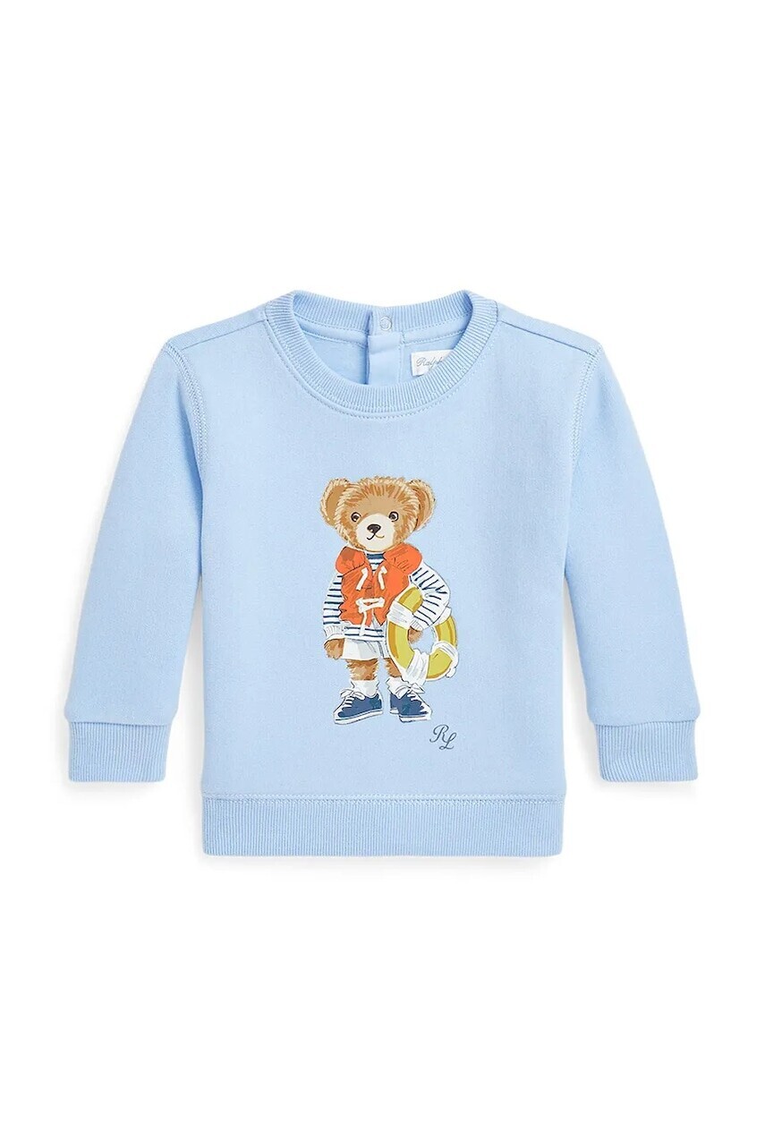 Mikina pre bábätká Polo Ralph Lauren s potlačou, 320974250001